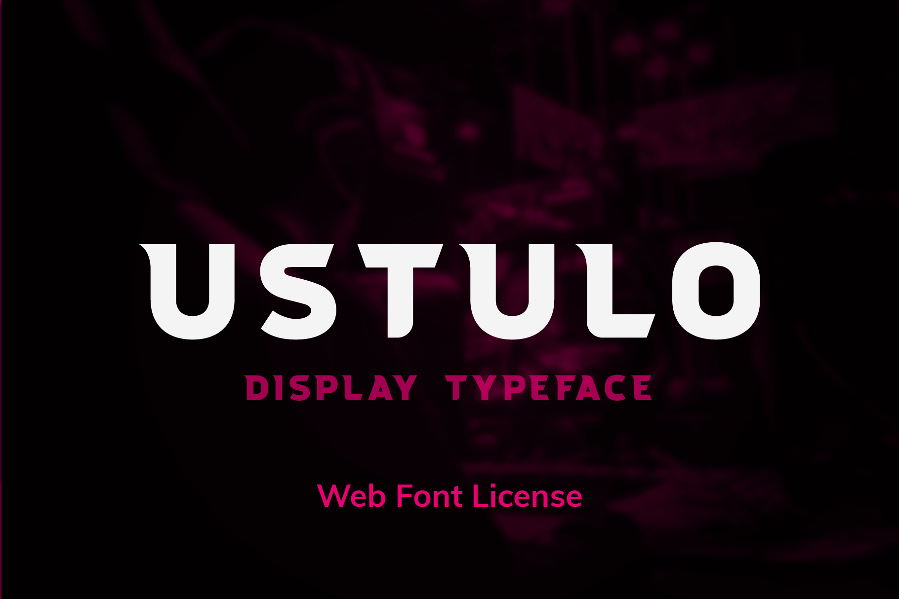 Ustulo Display Typeface (Webfont)